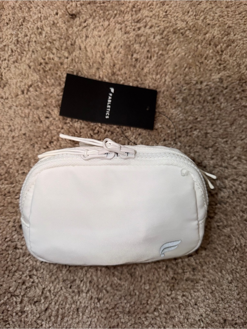 Fabletics White Belt Bag with Buckle